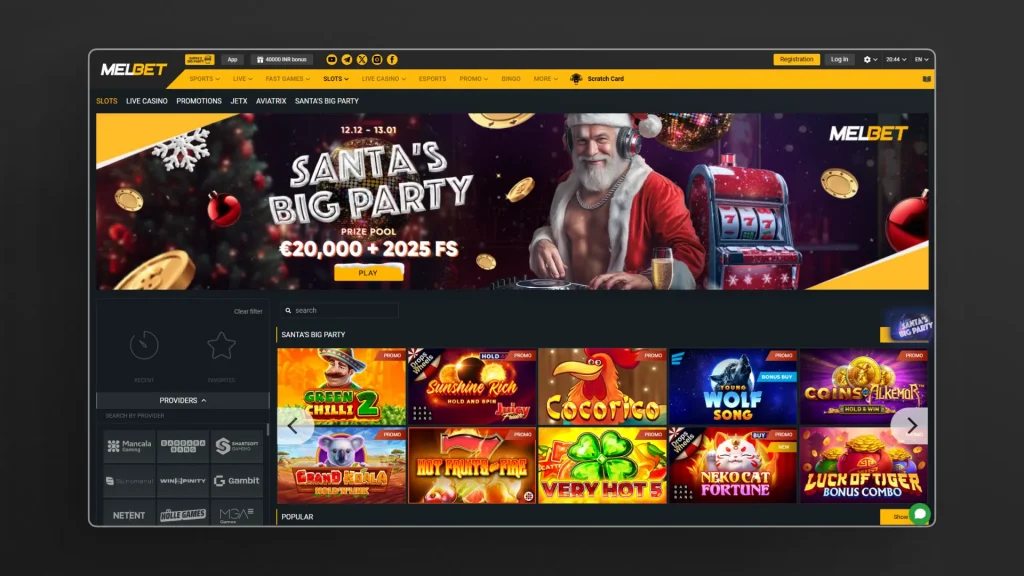 Melbet Slot Games